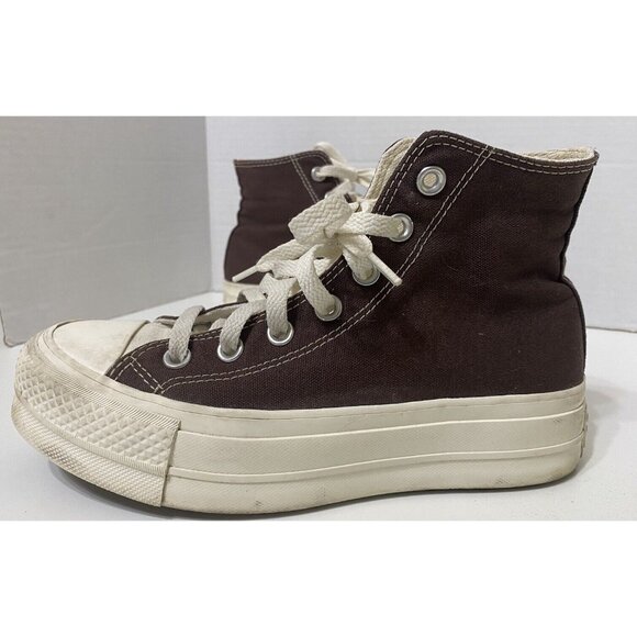 Converse Platform Chuck Taylor All Star High Lift Hearts Womens 6 Brown - Picture 7 of 13